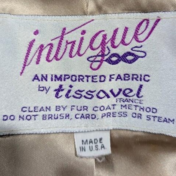 Vintage Faux Fur Brown Mink Button Jacket Coat Small - Picture 3 of 15